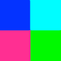 four colored squares